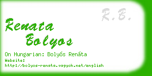 renata bolyos business card